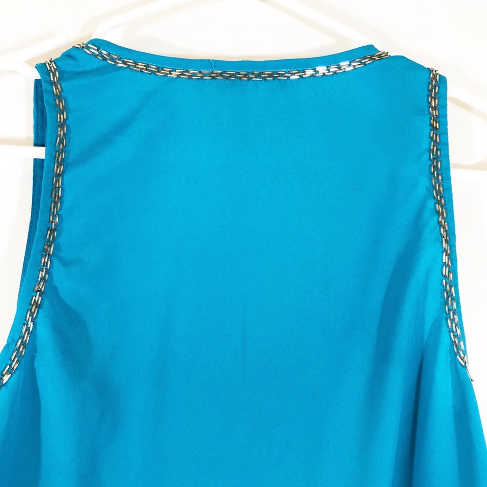 SUGARLIPS BEADED DIAMOND TRAPEZE TANK - SZ S - Picture 6 of 6